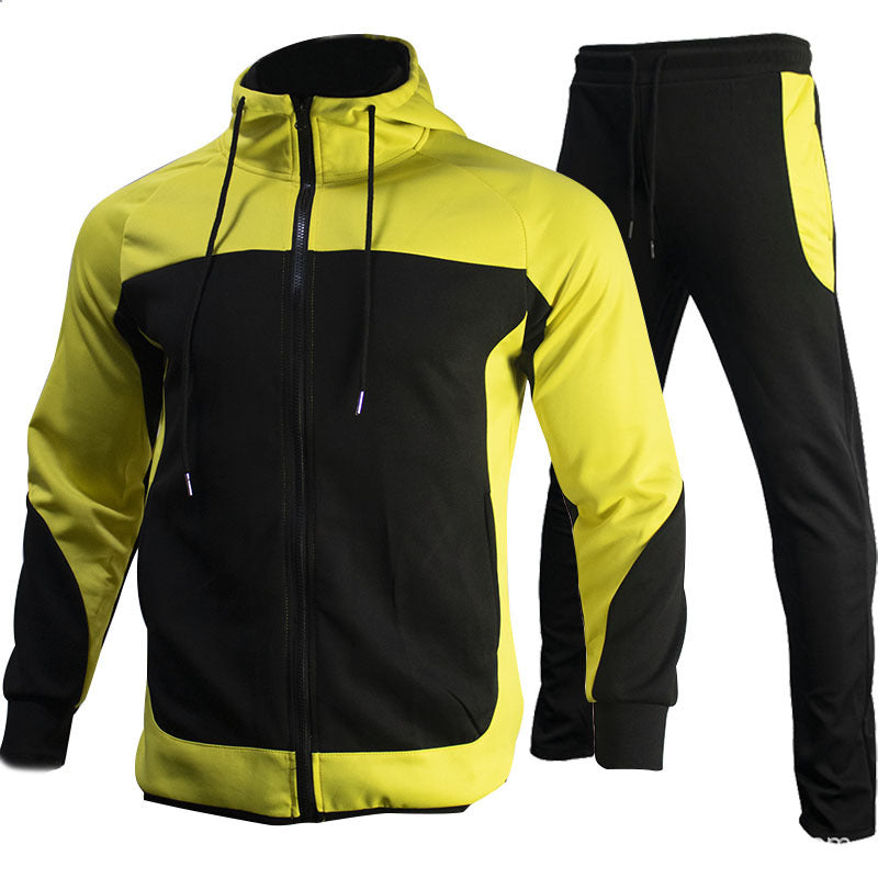 Hooded Autumn Jacket Sports Casual trackSuit Men