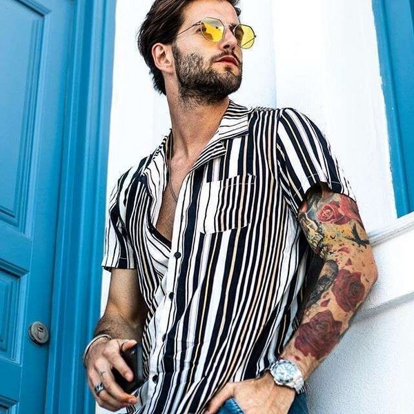 Camisas hawaianas de vacaciones de verano para hombres