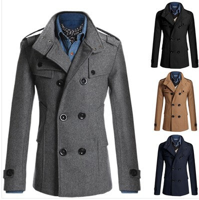 Woolen coat man's jacket