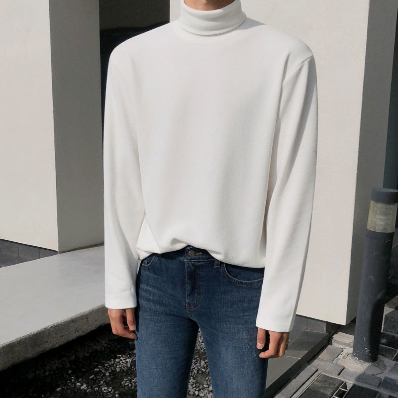 Thick High-neck Bottoming Shirt Solid Color sweater