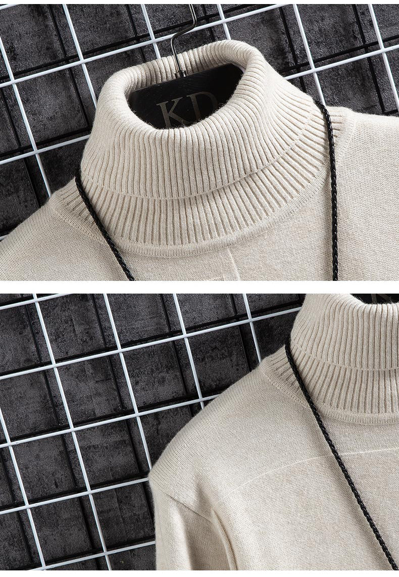Student High Neck Pullover Knitted Sweater