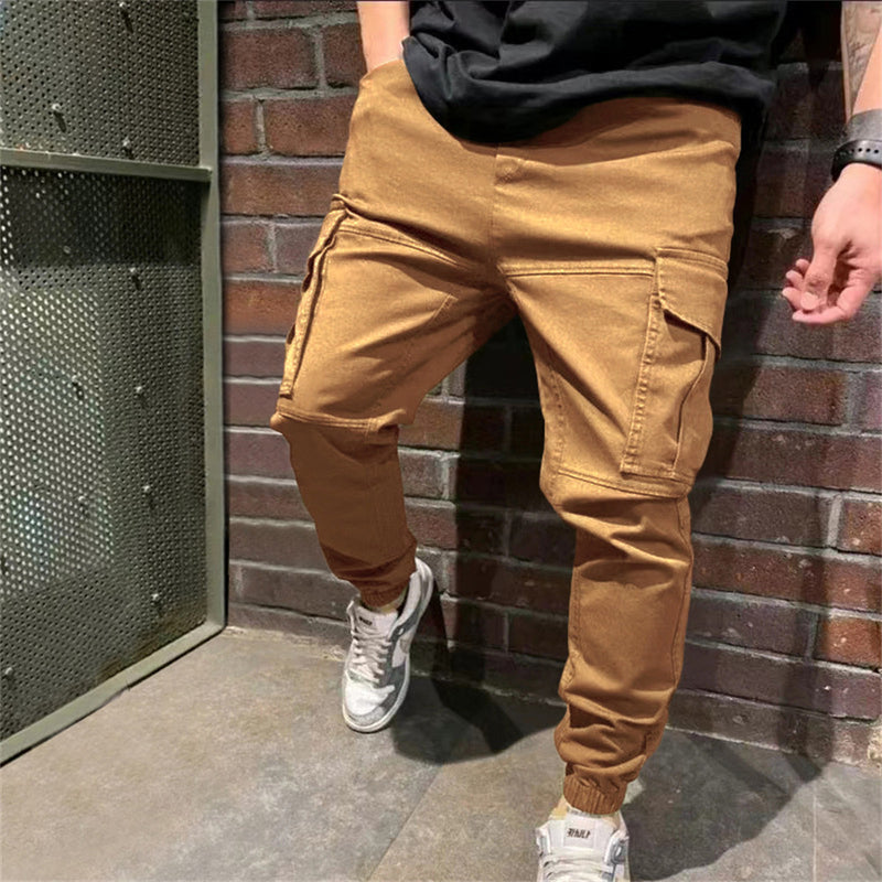 Pantalones deportivos para hombre con bolsillos Pantalones cargo informales