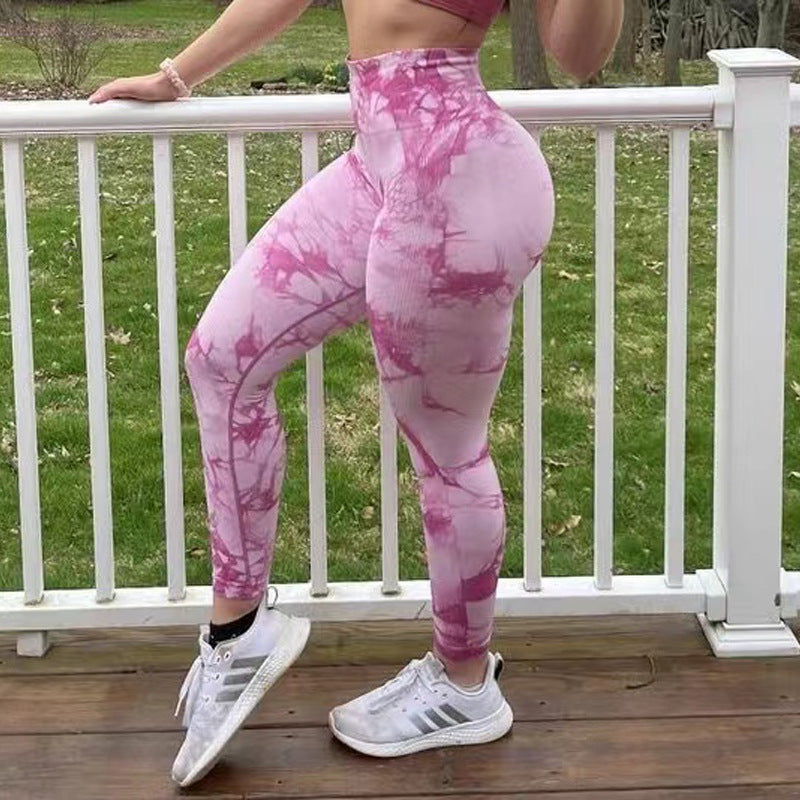 Tie Dye Leggings Women Fitness Yoga Pants