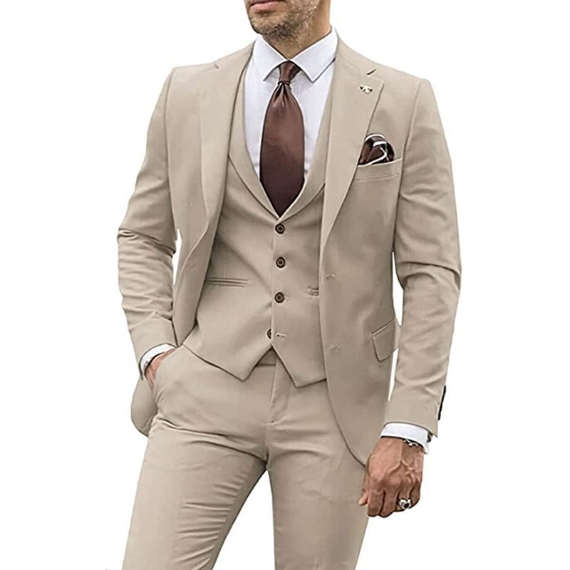 Traje delgado casual de moda para hombres de tres piezas