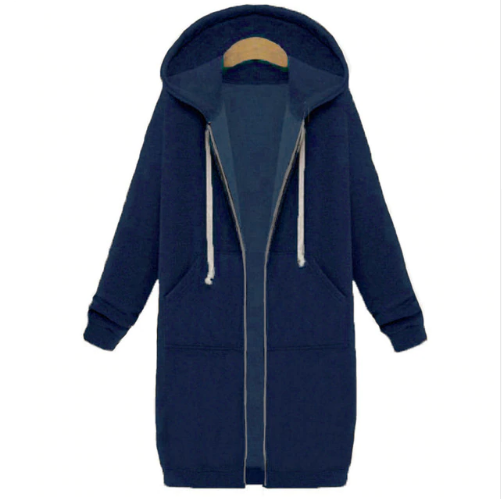 Hooded long sleeved winter jacket