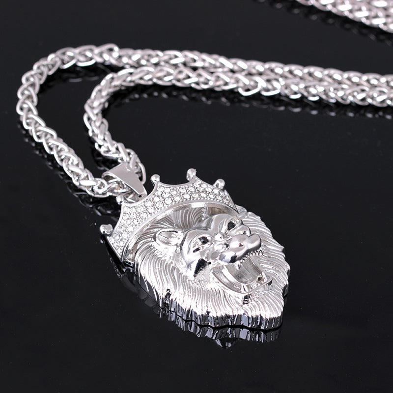 Diamond Crown Lion Luminous Necklaces