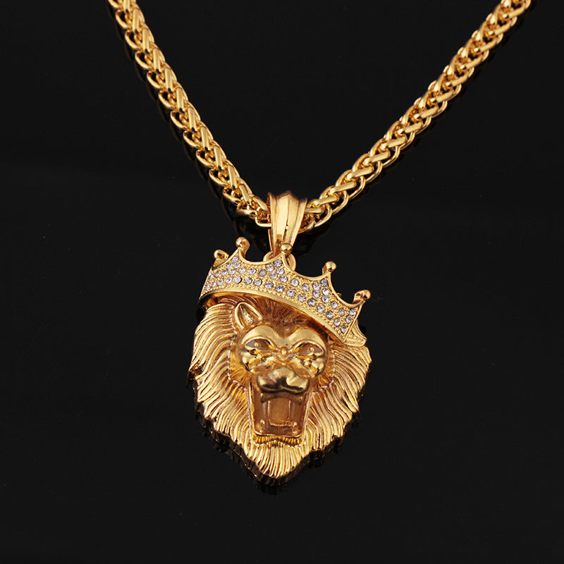 Diamond Crown Lion Luminous Necklaces