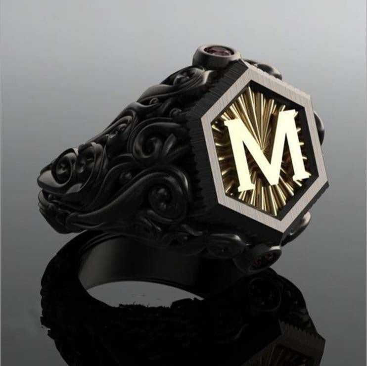 Personalized carved decorative rings