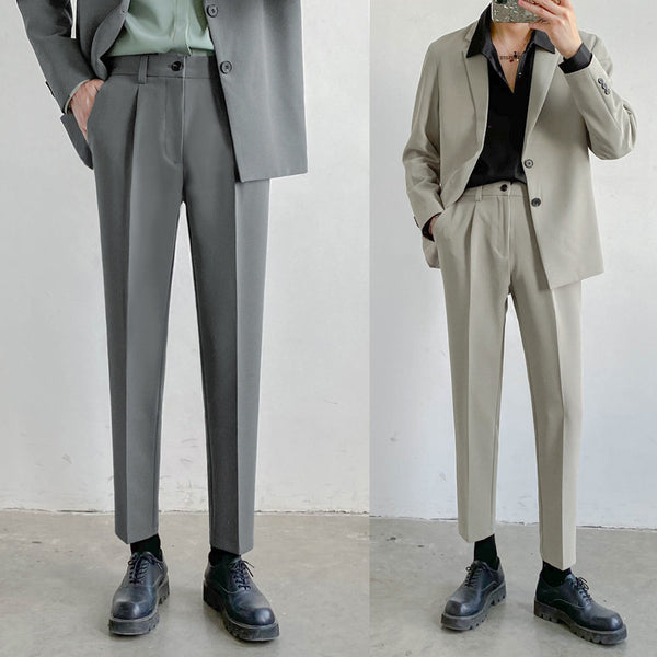Pantalones informales ligeros y ajustados para hombre