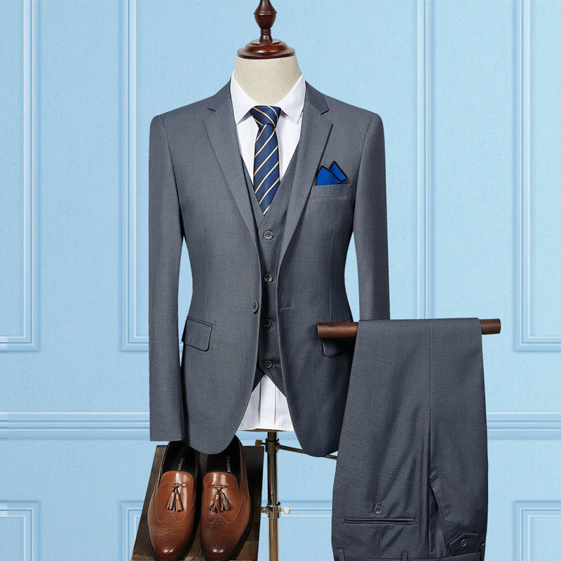 Slim wedding suit for men groom dress professional wear