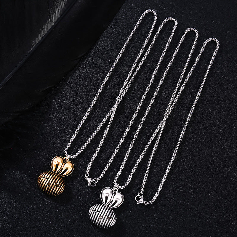 Lovely Rabbit Sweater Chain Fashionable Long Mens And Womens Necklace