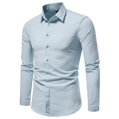 Business Solid Color Casual Shirt