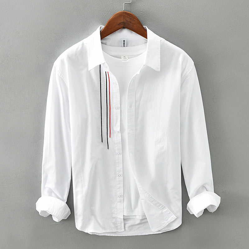 Casual Long-Sleeved Lapel Shirt