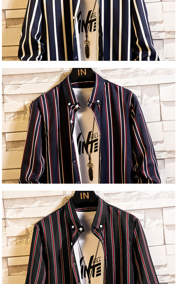 Men's Casual Striped Fashion Shirt