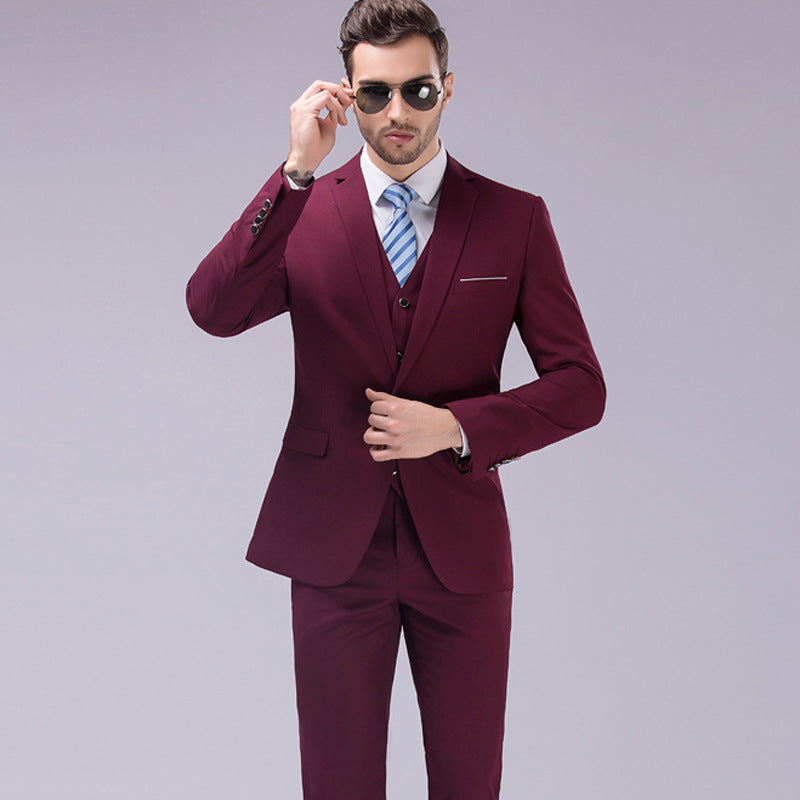 Retro Casual Men's Slim Suit