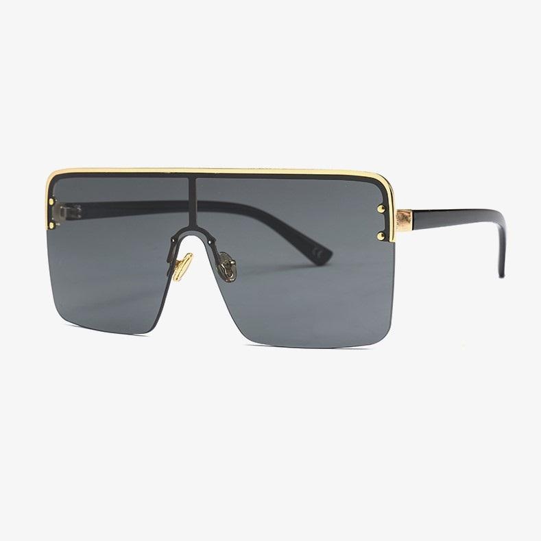 Stylish one-piece lens sunglasses