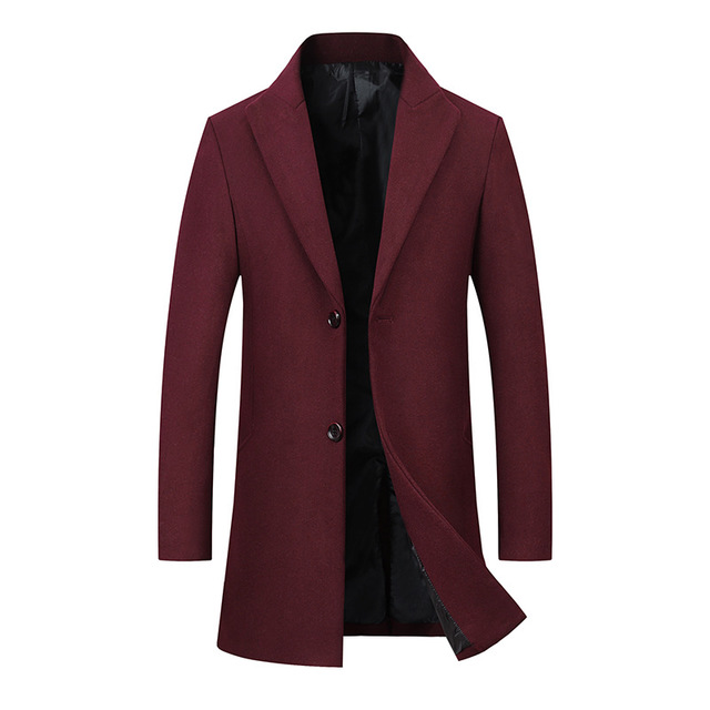 men's winter woolen coat