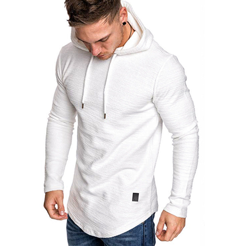 Men Hoodie Sweatshirt Casual Long Sleeve Slim Tops Gym T-shirt