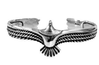 Pulsera de águila nórdica vikinga vintage para hombre y mujer