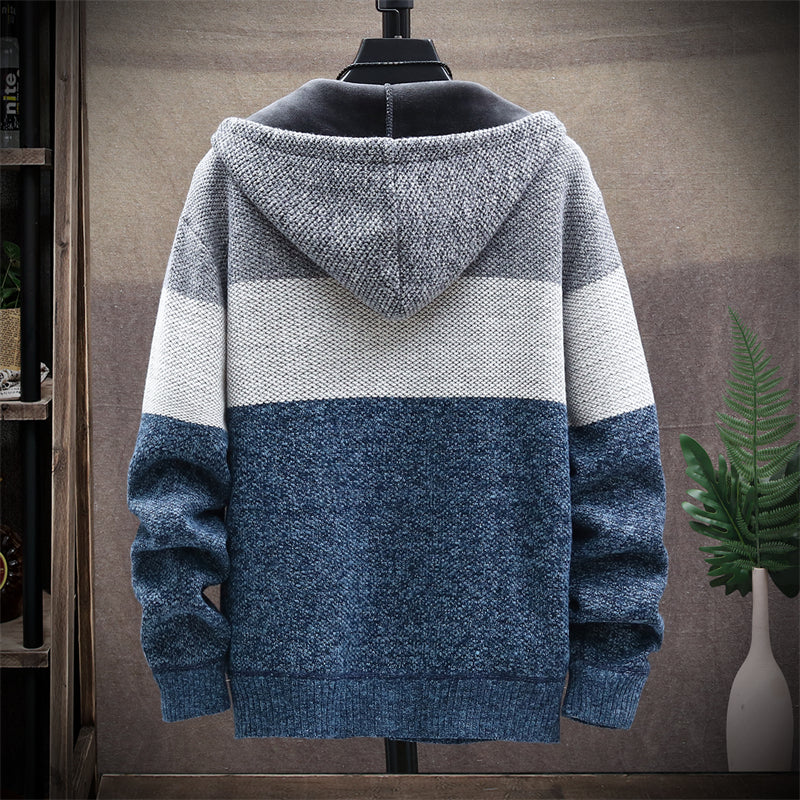 Cardigan Warm Hooded Sweater