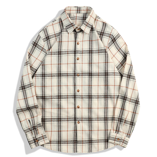 Camisa casual a cuadros para hombre