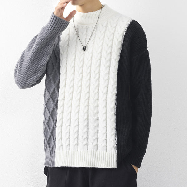 Men's Wool Loose Trend Sweater Bottoming