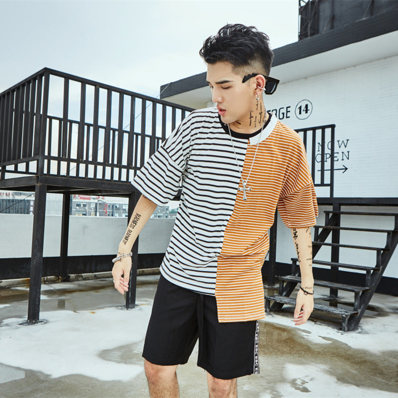 Korean Loose Striped T-shirt