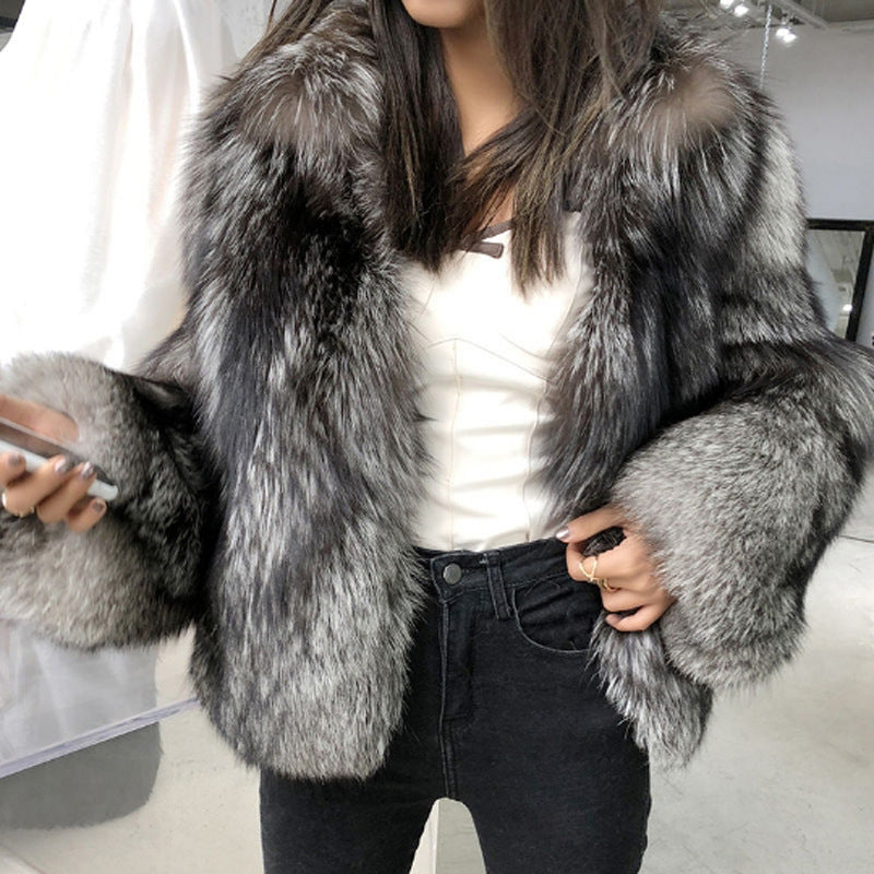 Imitation Fox Fur short jacket