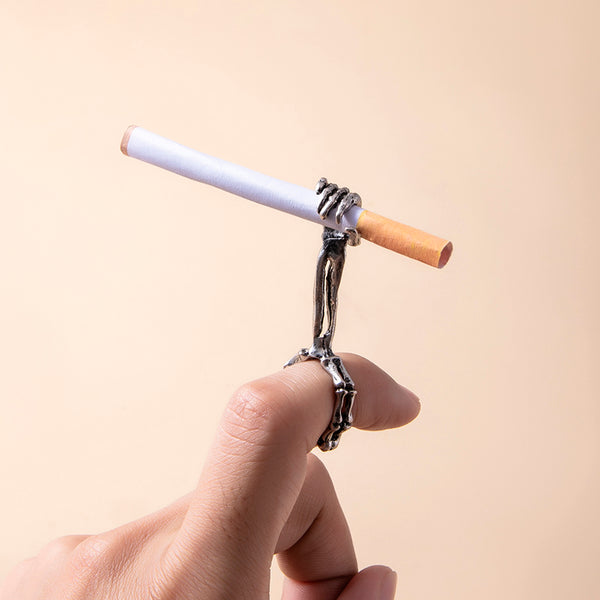 Creative Cigarette Holder Ring Punk Rings For Men Women