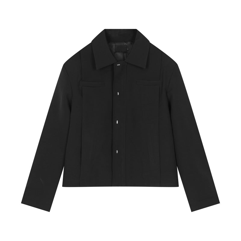 Men's Casual Layered Design High-end Suit Short Jacket