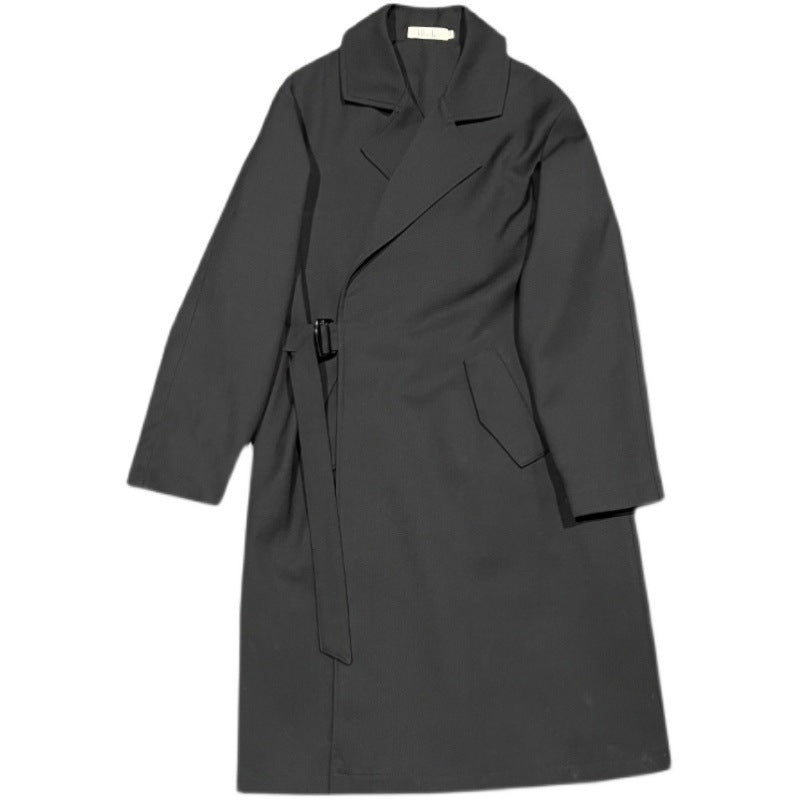 Windbreaker Men's Casual Medium Length Trench coat