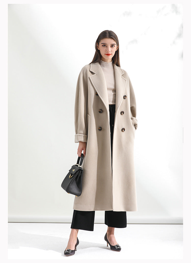 mid-length woolen coat