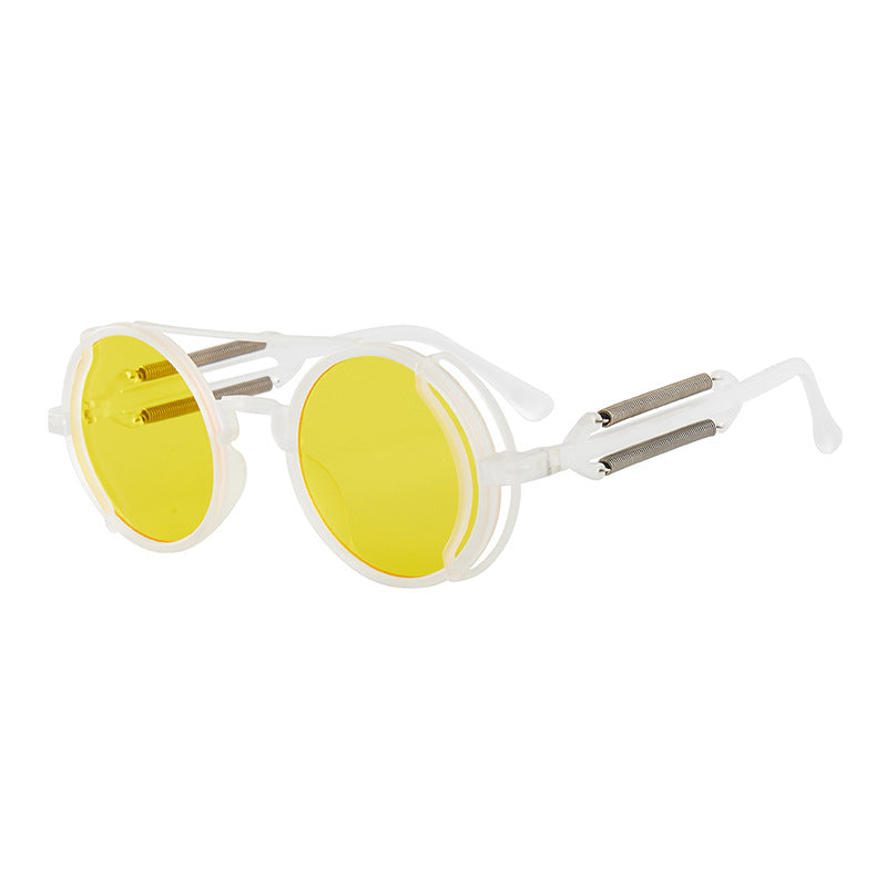 Gafas de sol Steampunk Gafas de doble pierna de resorte