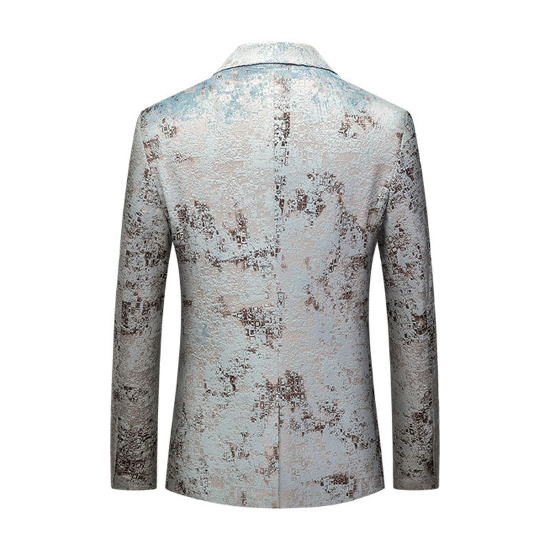 white tie dye Blazer for men