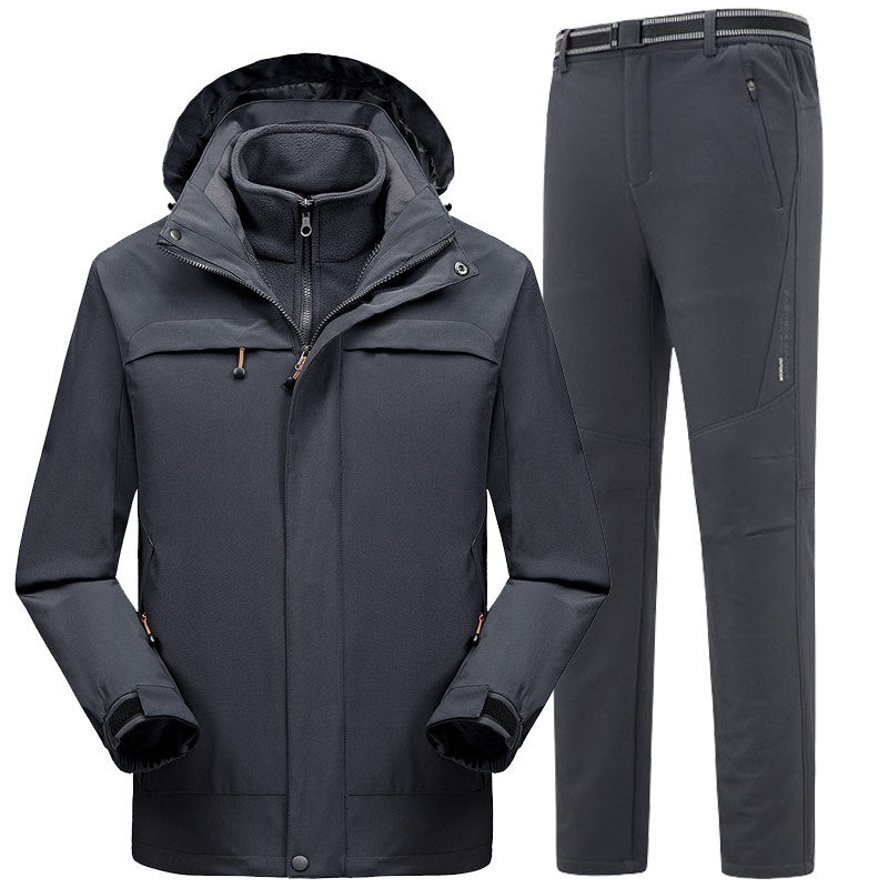 Three-in-one jacket jumpsuit men