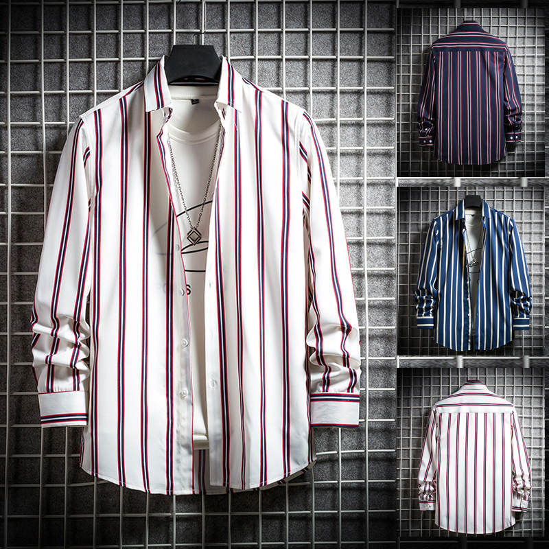 Slim striped Long-sleeved Shirt