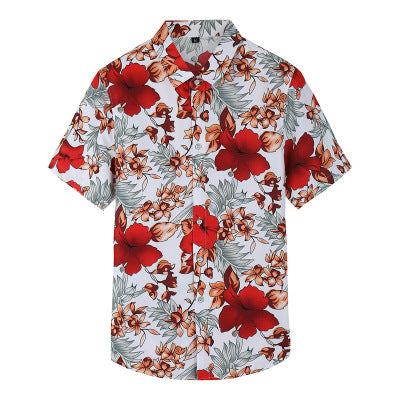 Camisa de hombre con estampado hawaiano. 