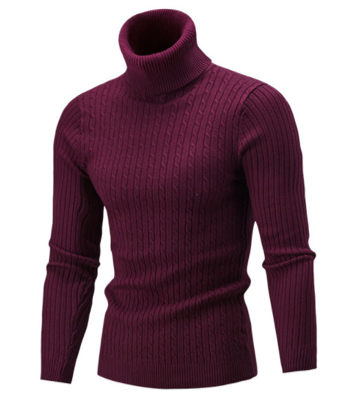 Casual Knit Simple Turtleneck Sweater