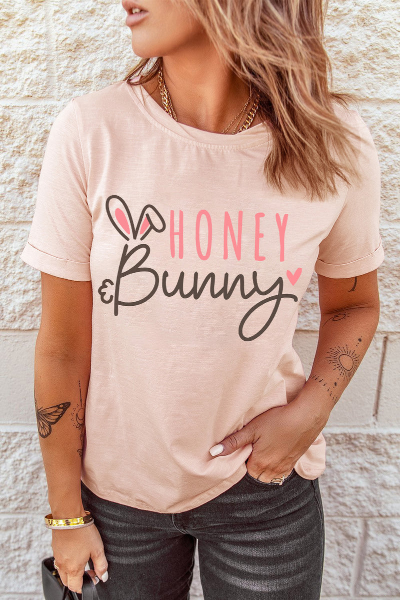 Camiseta de Pascua con estampado HONEY BUNNY