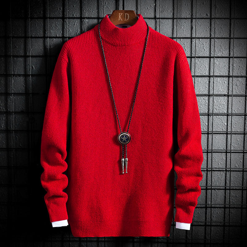 Youth Loose Winter Half Turtleneck Sweater