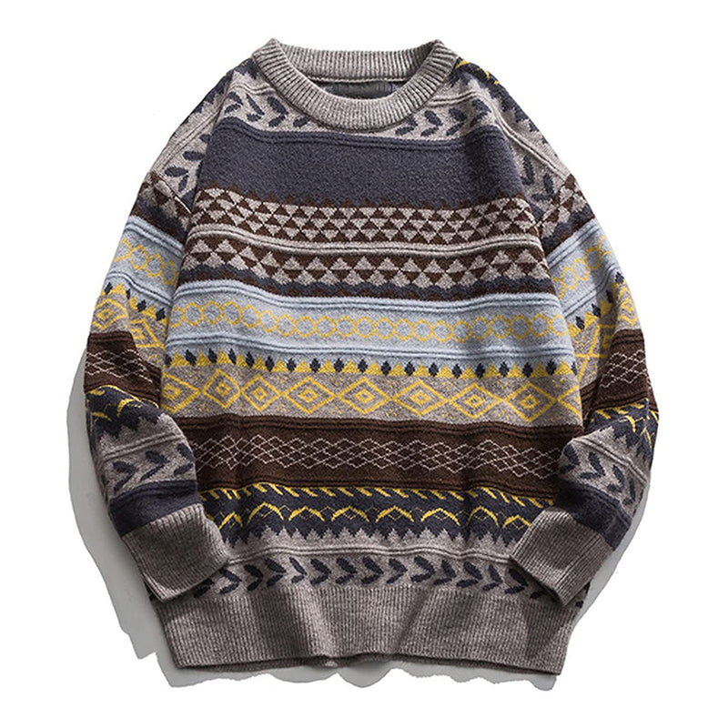 Printing And Dyeing Pullover Sweater