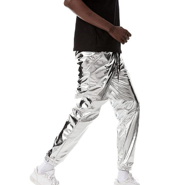 Nuevos pantalones de jogging metalizados