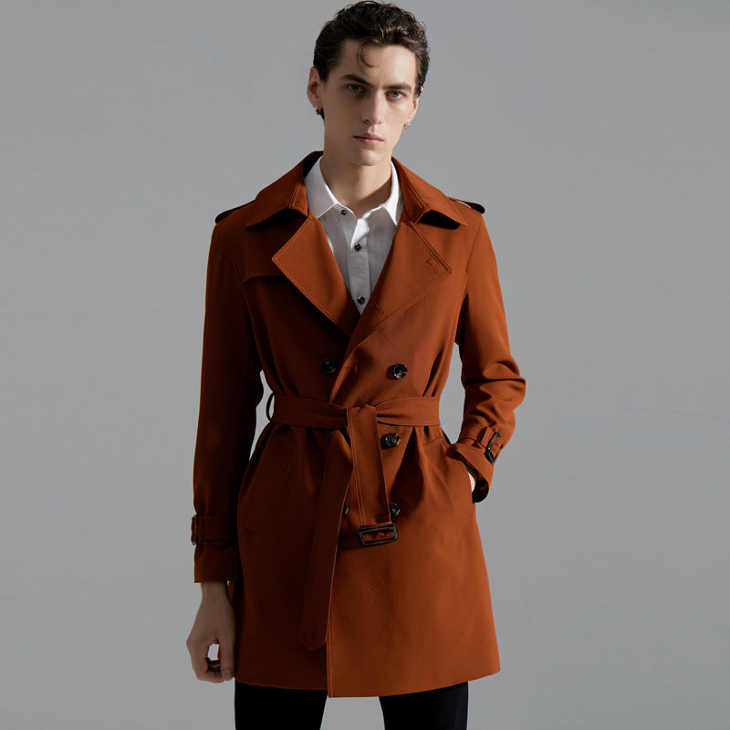 Men's Classic Double-breasted Trench Coat