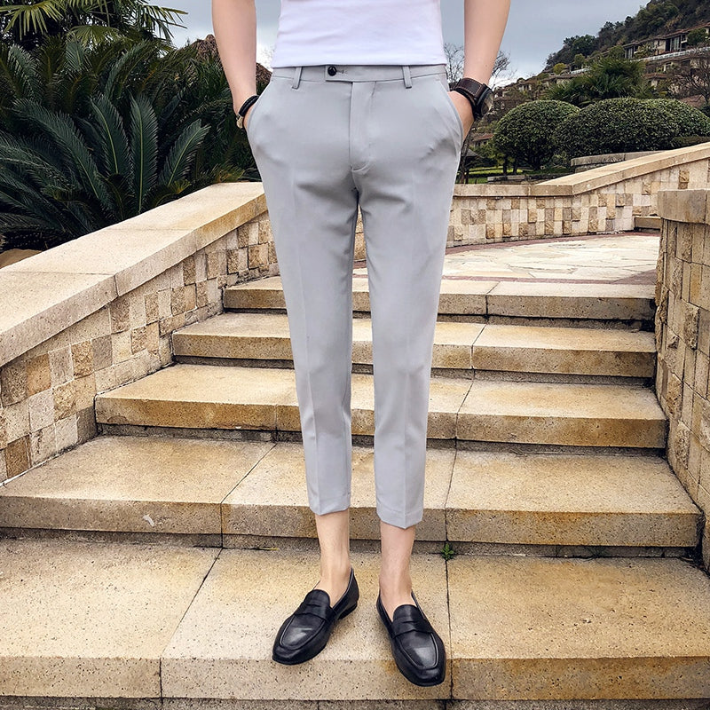 Casual Slim Straight Suit Pants