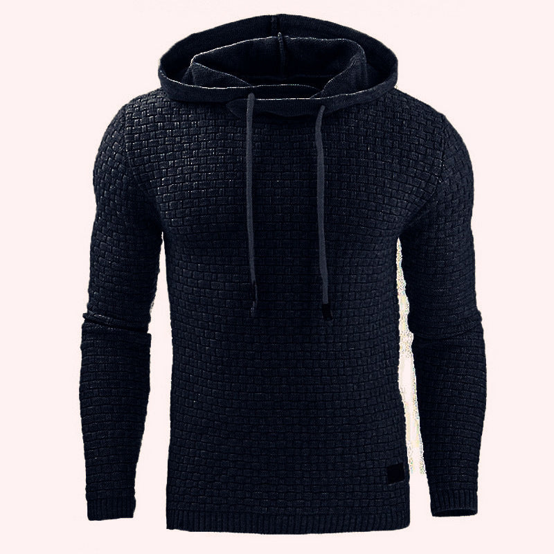 European and American Jacquard Hooded Sweater