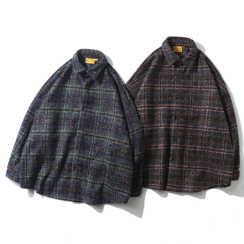 Men's And Women's Loose Couple Thick Woolen Shirt