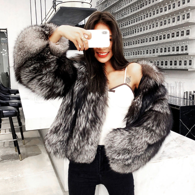 Imitation Fox Fur short jacket