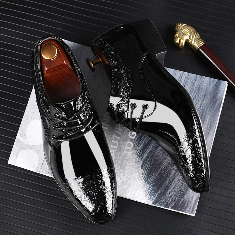 Glossy Men's Business Formal Shoes Fashion Casual Shoes