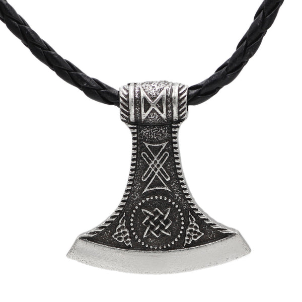 Nordic Viking Symbol Axe Pendant Necklace Men