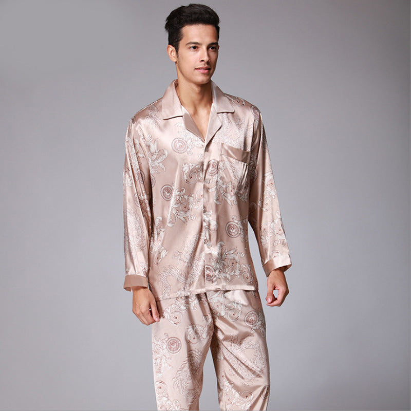 Men's Long Sleeve Pajamas Set